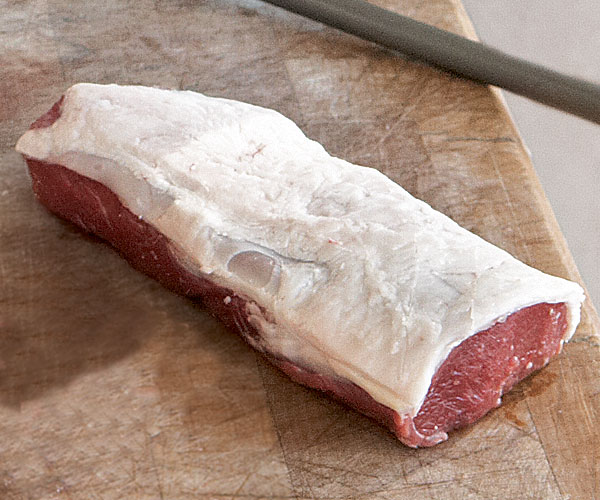 LAMB LOIN WHOLE BONE IN FRESH DOMESTIC, FLAPS ON